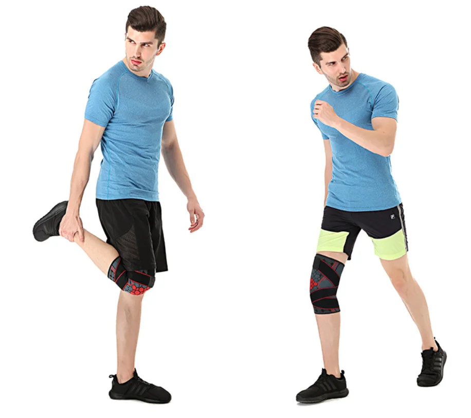 Hot Selling Compression Knee Protector Breathable Knee Sleeve Adjustable leg Brace