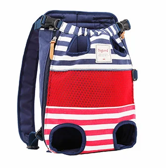 High Quality Outdoor Durable Canvas Pet Dog Backpack Carrier bag for dogs and cats with 4 feet Pet Travel Bag