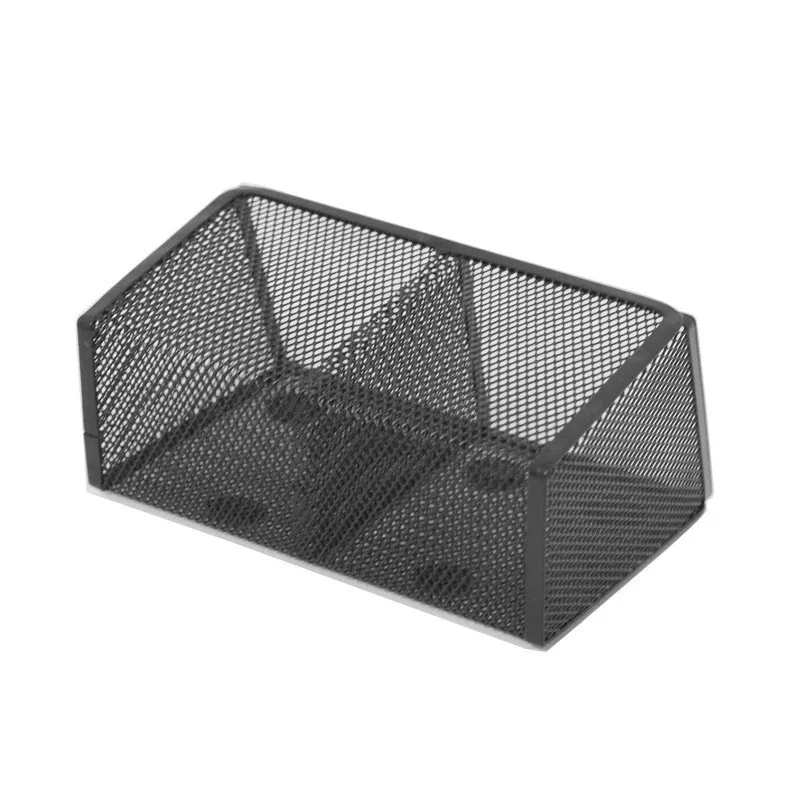 Magnetic Pen Pencil Holder with 2 Components Magnet Mesh Storage Basket Desk Organizer Accessories for Work