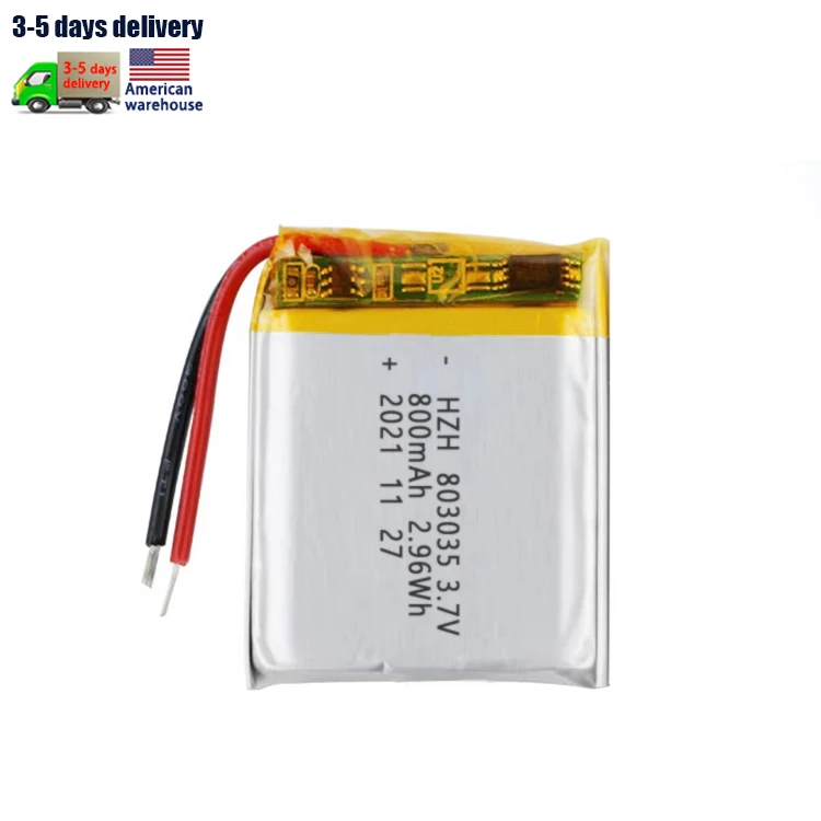 Аккумуляторная батарея KC 803035 1S1P 2.96Wh Bluetooth динамик косметический инструмент 800 мАч 3 7 В полимерный аккумулятор