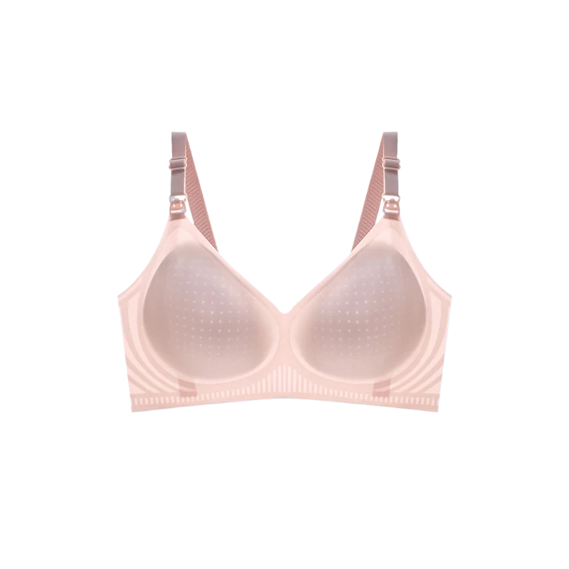 1059# Ice Silk Jelly Bar Lactation Bra Thin Thin and light pregnancy postpartum feeding without underwire push-up bra underwear