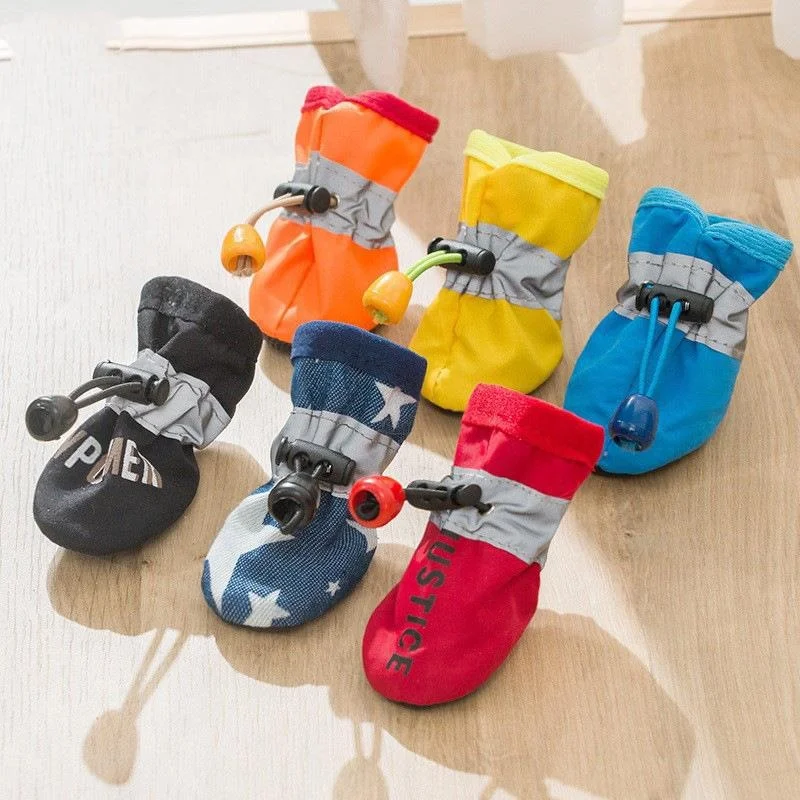 Latest Pets Shoes Canvas Printed Soft Sole Wholesale Dog Shoes