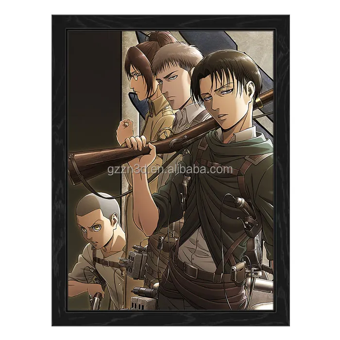 Hot Sale 3D Lenticular Japanese Style Anime Poster Plastic Ball Model Home Decor