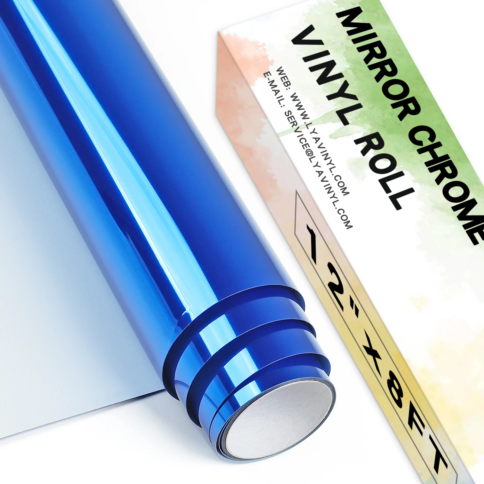 Mirror Self adhes vinyl adhesive film die-cut vinyl paper colorful roll advertising poster material for cutting plotter