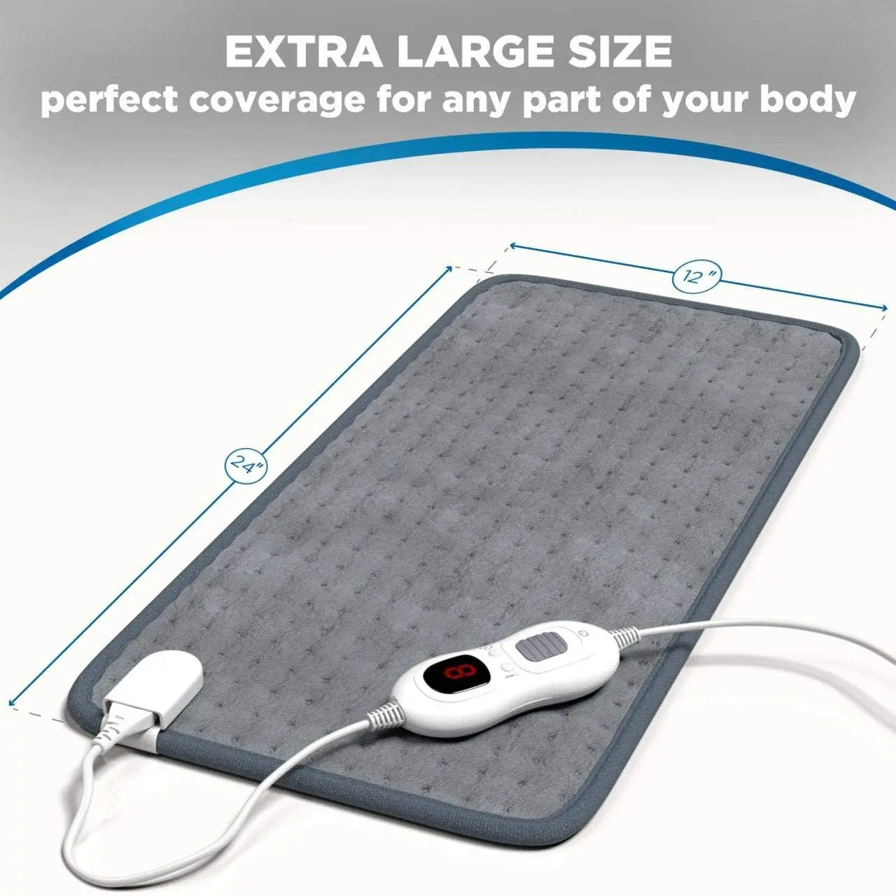 Large Moist Electric Heated Pad , heating pad for back shoulder knee pain relief