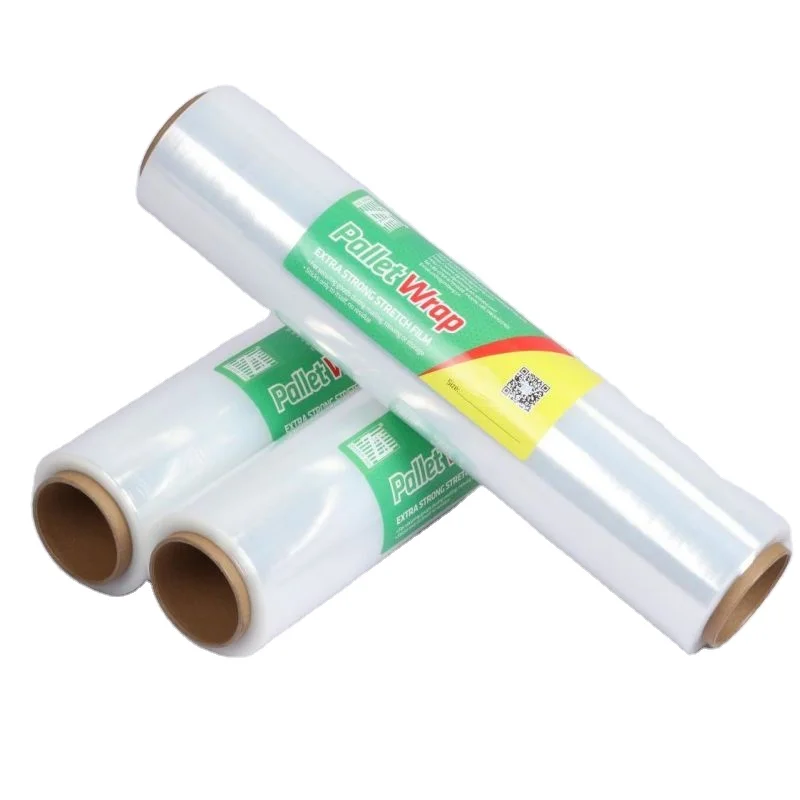Supermarket Best Seller LLDPE Stretch Film Hand Wrap Roll Polyethylene Plastic Packing film Pallet Wrap