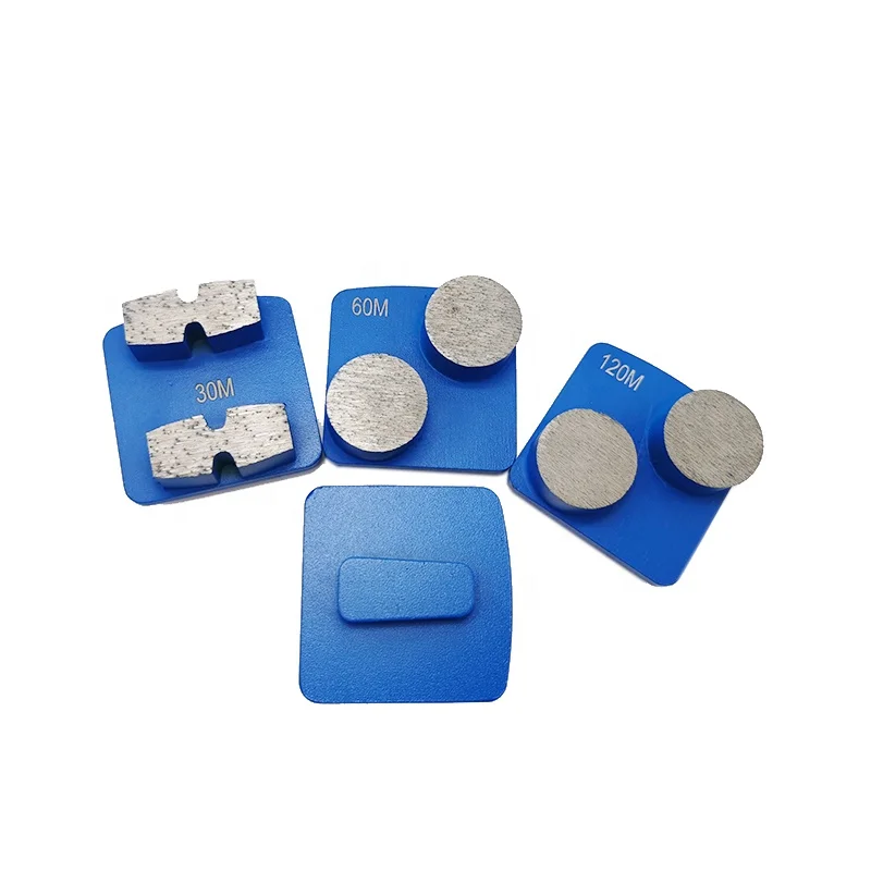 Wholesale price 2 segments redi lock diamond abrasive tools concrete diamond grinding block for polishing