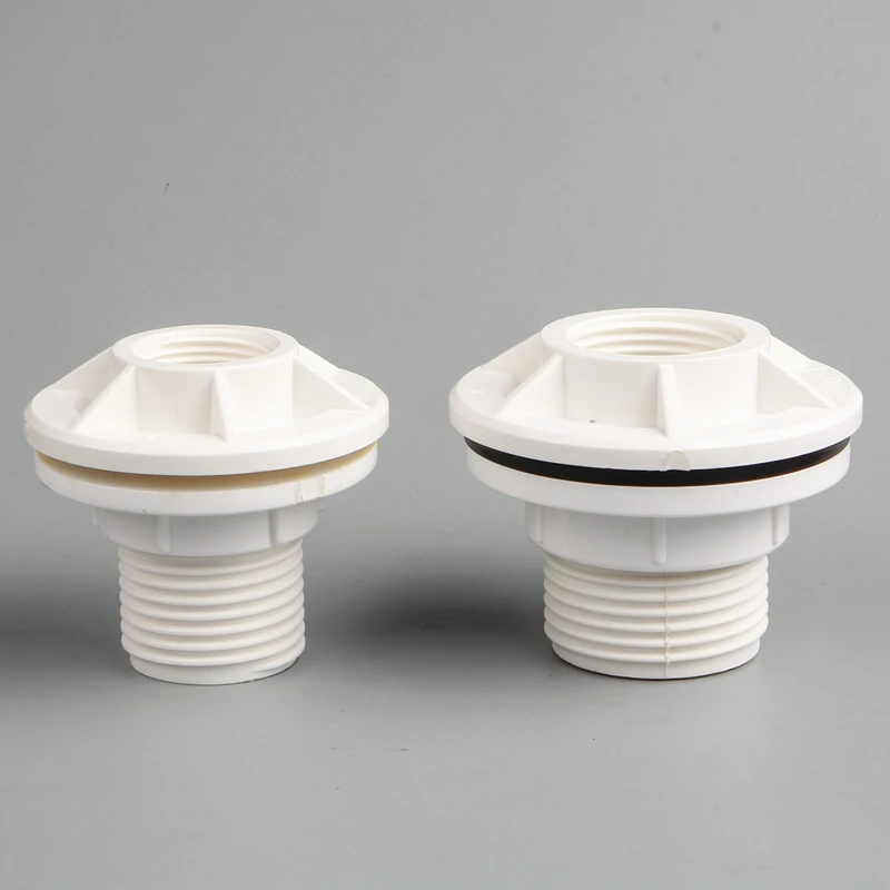 Plastic Bulkhead For Water Container Tank Connector Fittings