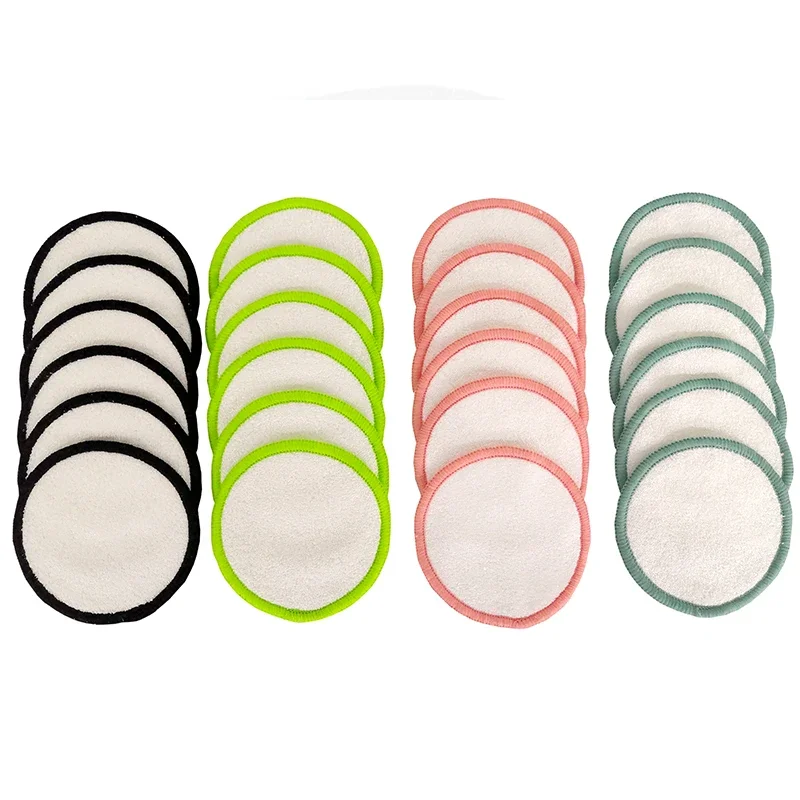 High Quality Reusable Bamboo And Cotton Reusable Set Kit Box Remover Face 2 3 4 Layer 6 8 10 12 Cm Cleaning Make Up Pad