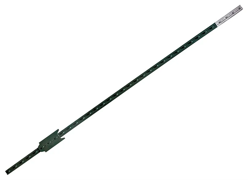 Cheap fence post wholesale 7 ft green 1.33 lb T bar post with clips