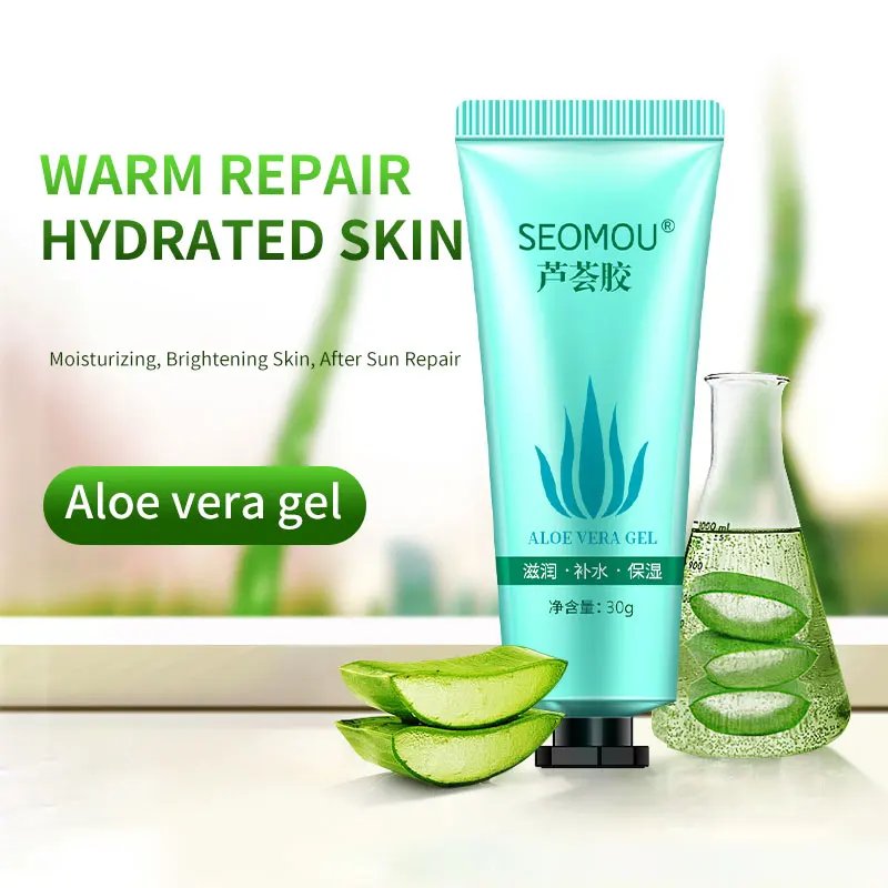 100% Natural Moisturizing Repair Perfect Aloe Vera Gel Facial Customized for European and American people