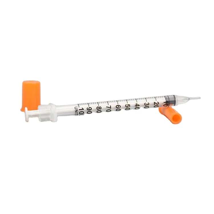 
Factory Direct Sales insulin syringe with needle disposable insulin syringe 1ml 