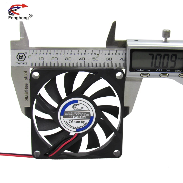 5V 12V 24V Ultra-thin 7010 Aromatherapy Machine Cooling Fan 70mm 70x70x10mm DC Sleeve Bearing Brushless Fan
