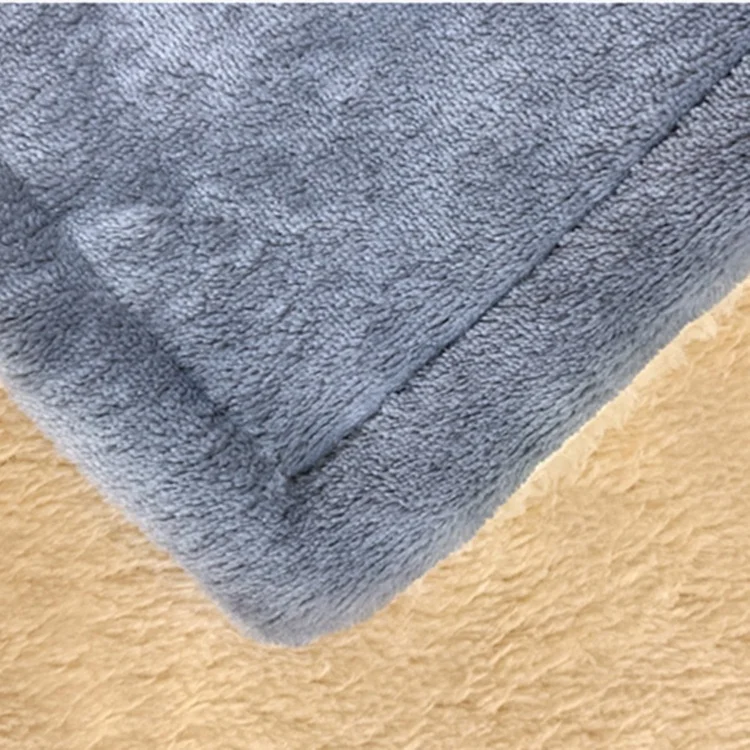 Customizable size logo reversible flannel heating blanket price electric blanket