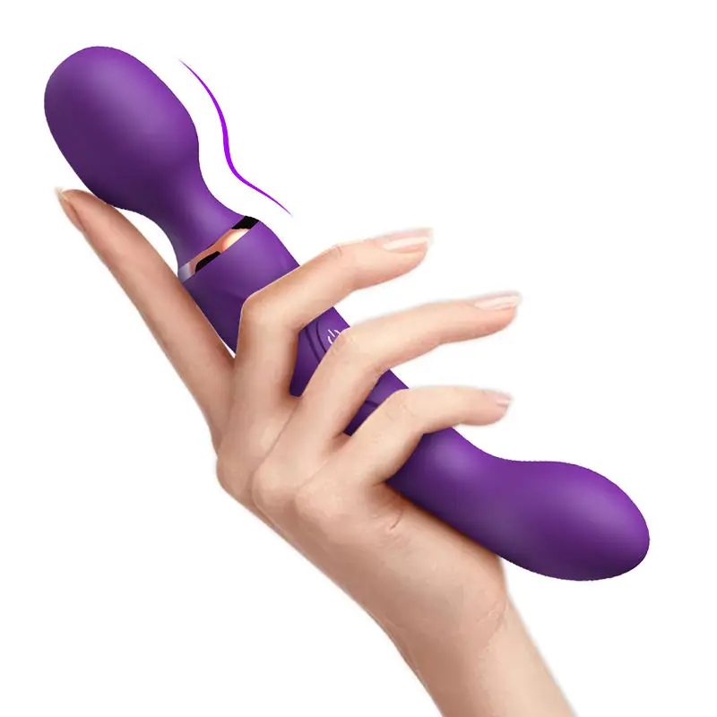 Adult Sex Product G-Spot Masturbation Double Head Double Shock AV Vibration Vibrator Vibrators AV Massage Stick