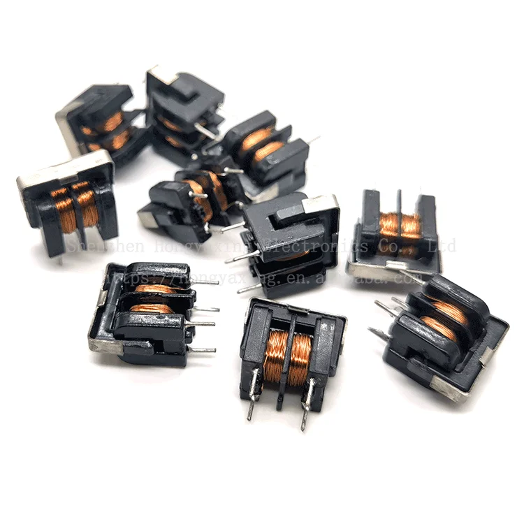 UU9.8/UF9.8 DIP common-mode inductance 40MH filter transformer 7 * 8 pin pitch pure copper wire thick wire direct insertion