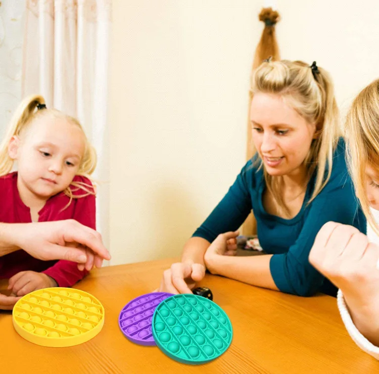 
Silicone Rainbow Pop It Fidget Toy Push Pop Bubble Fidget Sensory Toy Fidget Toys 