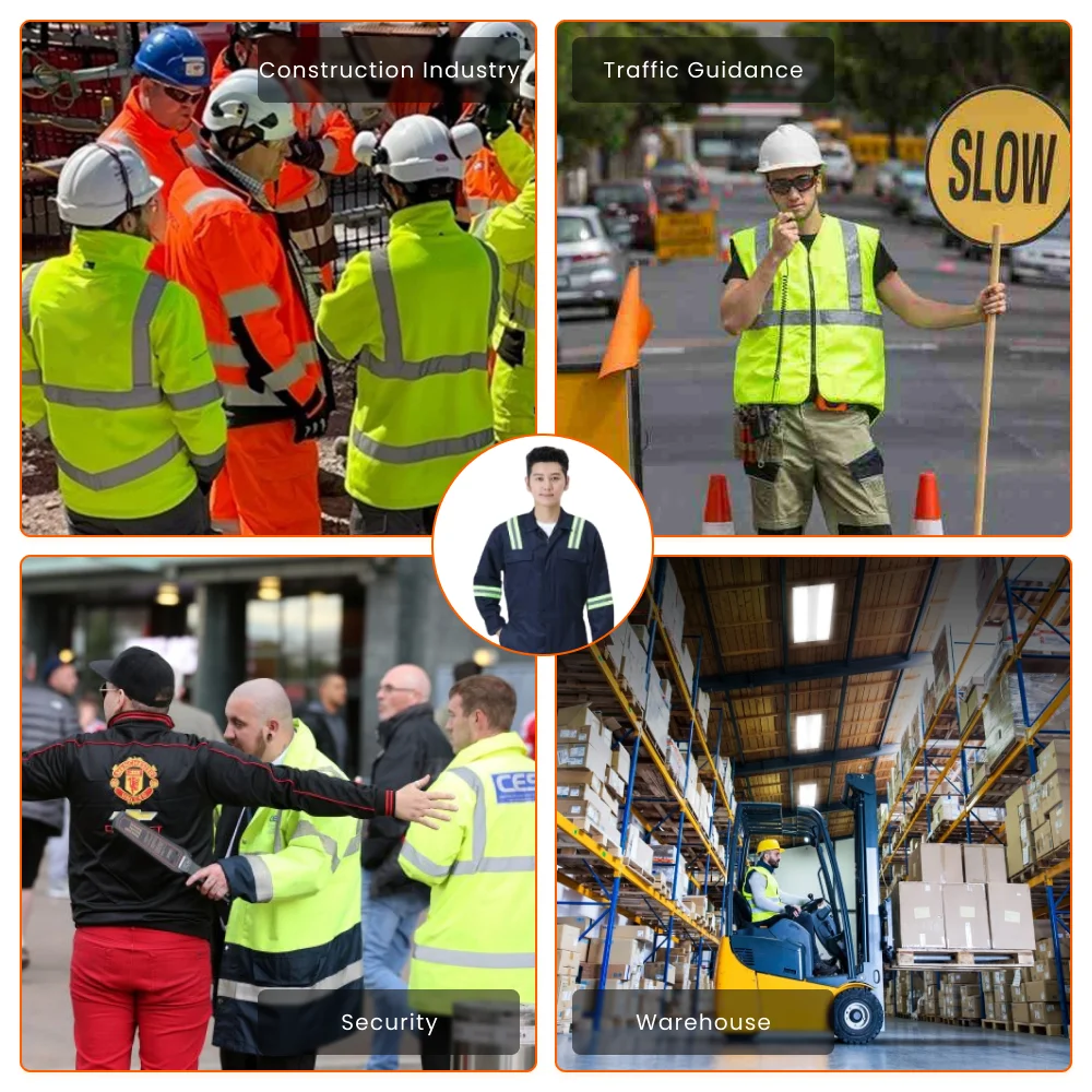 Fabric For Construction Engineering Workwear Reflective Mine Safety Clothing High Visibility For Women Wet Weather