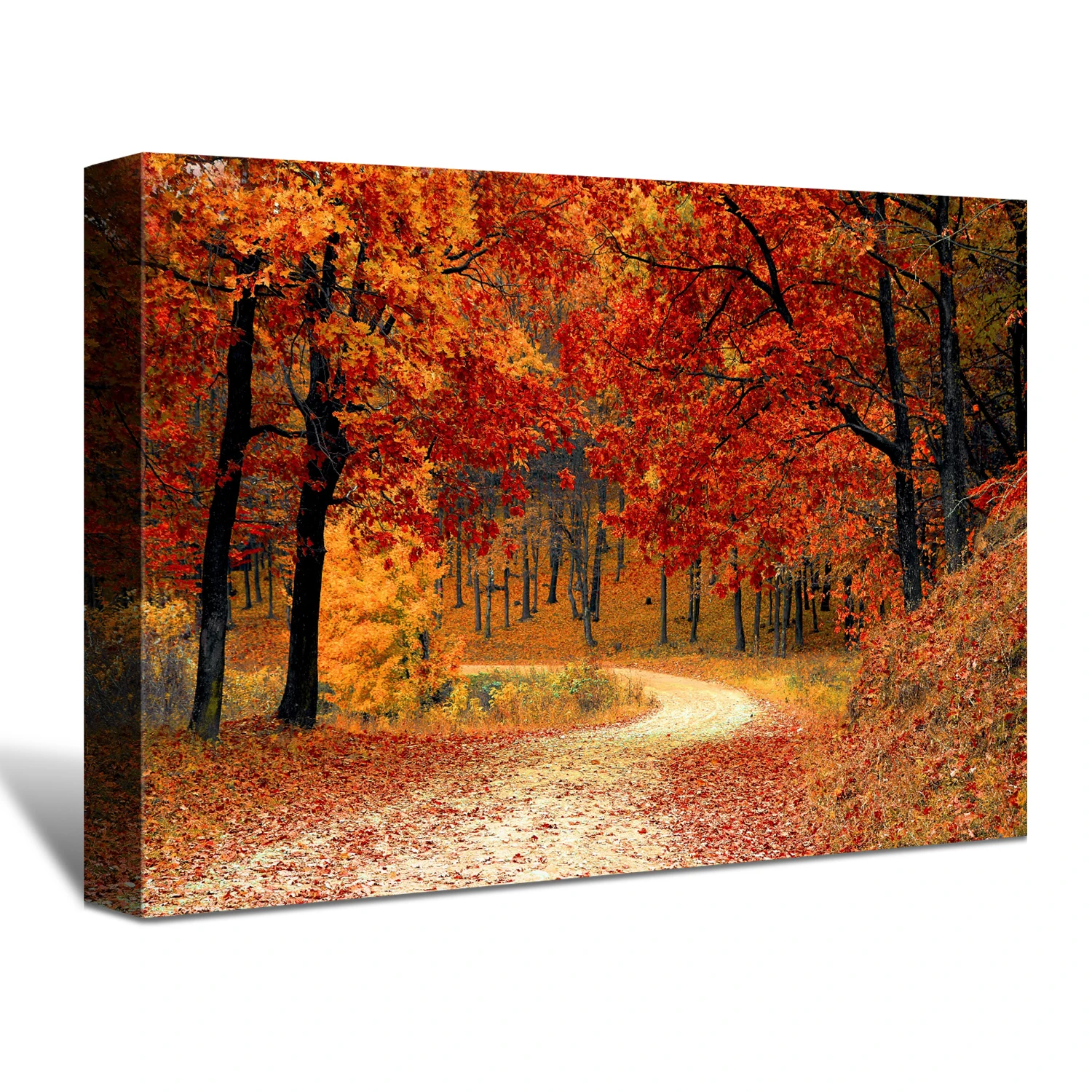 beautiful landscape painting of autumn canvas wall art canvas print warehouse manufacture in usa Custom canvas photo print
