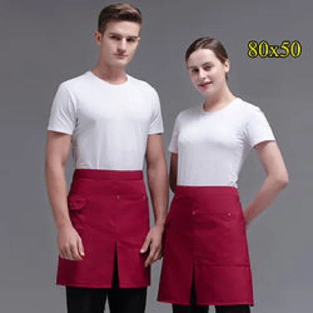 manufacture Custom Logo and Printing high quality Waist and bib unisex Apron For Kitchen Restaurant Coffee Shop Waiter Apron
