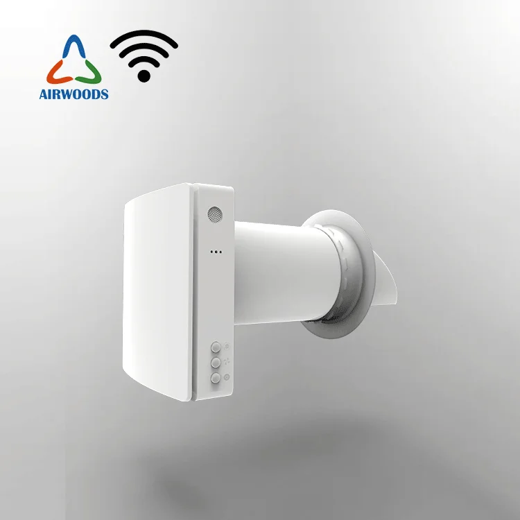 Airwoods erv hrv single room recovery hrv/erv heat exchanger ventilation with heat recovery