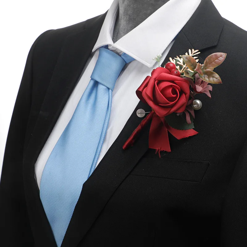 Groom Groomsmen Dried Flower Rustic Boutonniere For Wedding Ceremony Anniversary Formal Dinner Party Vintage Wedding Prom Flower