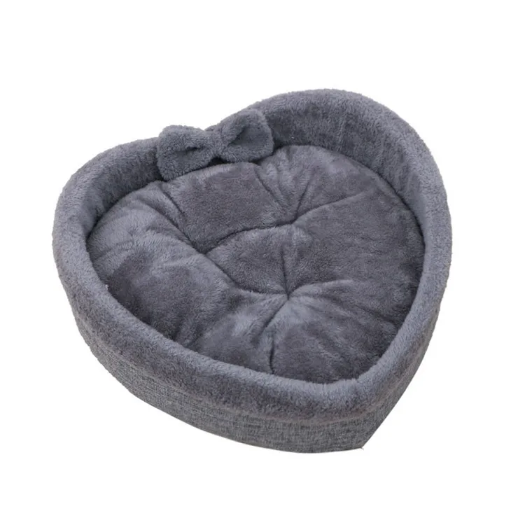 Hot Sell All-Season Comfortable Cat And Dog Plush Pet Bed Heart-shaped Plush Pet Bed