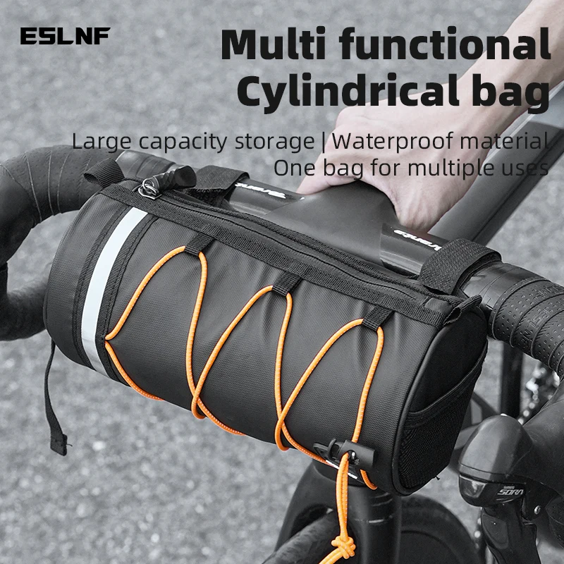 Bike Bag Portable Handlebar Pannier Multi-purpose Waterproof  Elastic Band MTB Road Cycling Frame Tube Bag