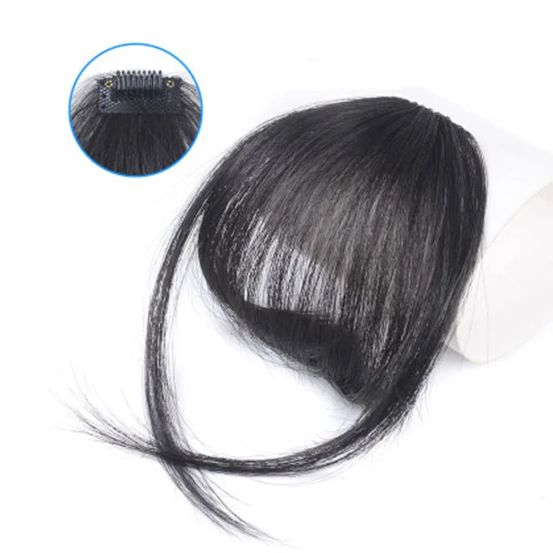Private Label Bang Human Hair Wigs Bang Hair Piece Natural Human Hair Front Bangs Extensions