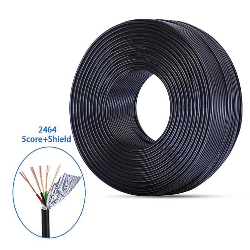 AWM 2464 VW 1 26awg 28awg 30awg Twisted Pair 3core 4core 5core Aluminum Foil Braid Shield Usb Data Shielded Sheathed Cable