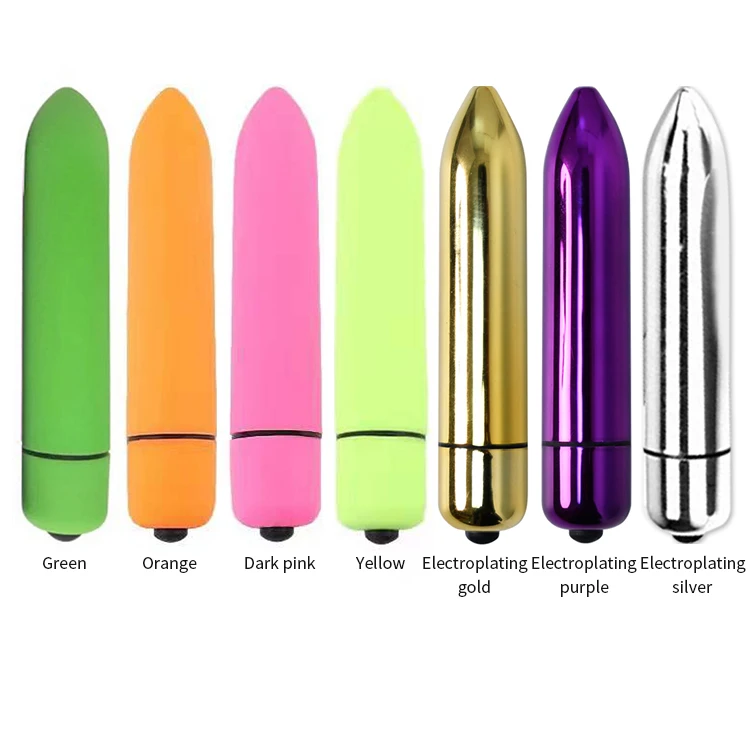 Multicoloured 10 Frequencies Couples Flirting Mini G Spot Waterproof Clitoris Stimulator Sex Toy Bullet Vibrator