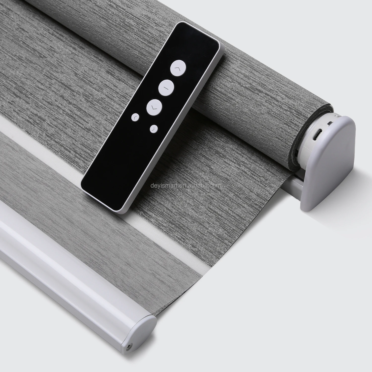 Alexa Tuya Wifi Google Smart Zebra Blinds Motorized Roller Blinds with Remote Control for Windows