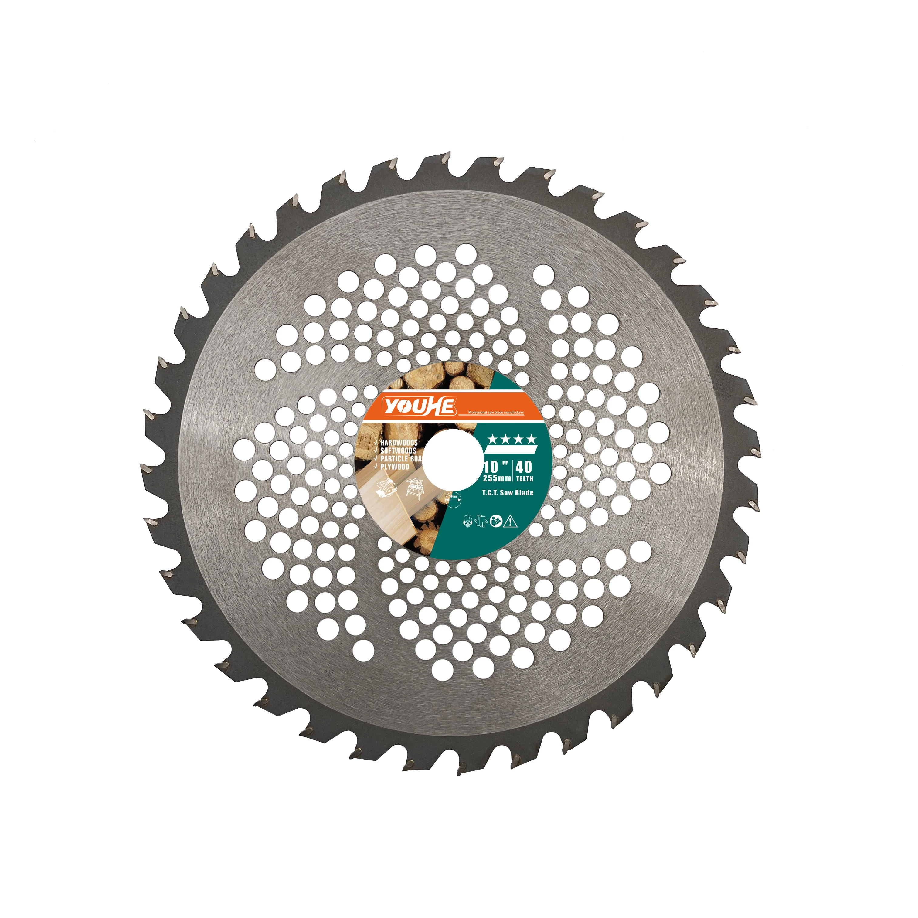 YOUHE гарантированное качество 10 дюймов 255 мм * 25,4*40T TCT пильное полотно для обработки древесины