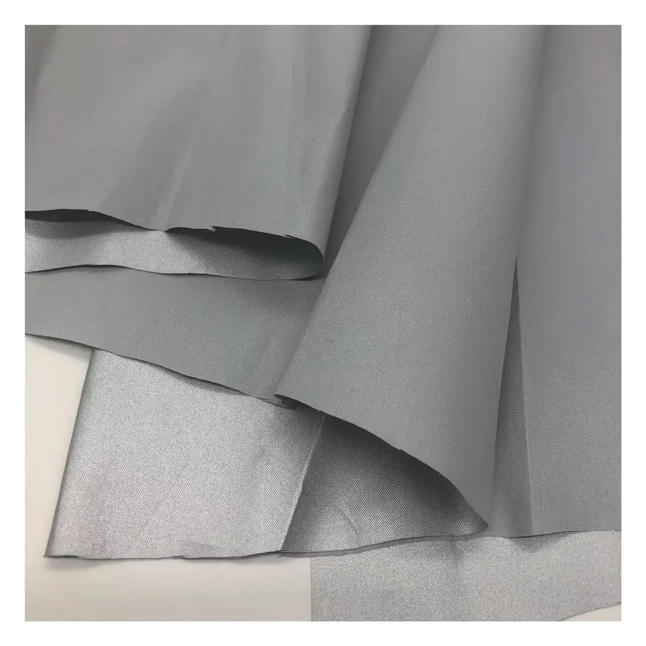 210T 100 Polyester Taffeta  Fabric PA/AC+PU Coated Silver Coated Polyester Taffeta Fabric For Sunshade
