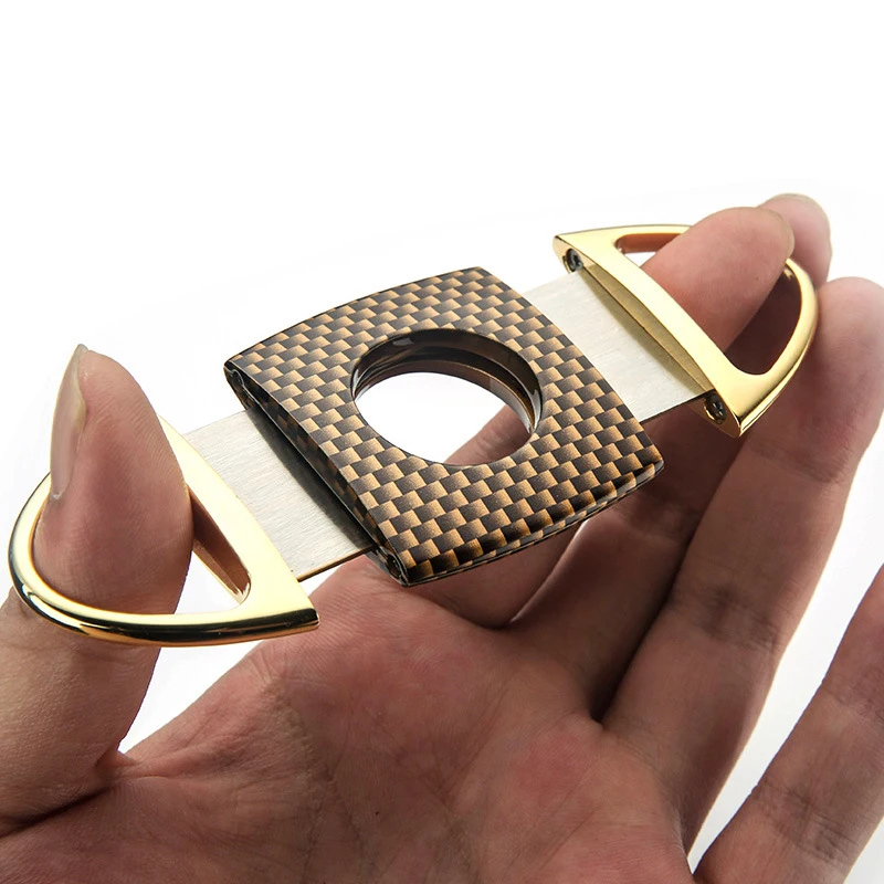 Double-edged cigar cutter stainless steel sharp cut Cuban cigars cutter