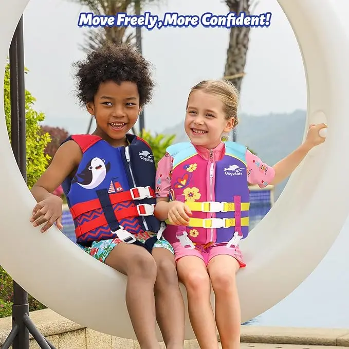 EPE Neoprene Floating Suit Kids Swim Trainer Vest In Stock Toddler Swimming Aid Paddle Life Vest Jacket For Learning Life Vest