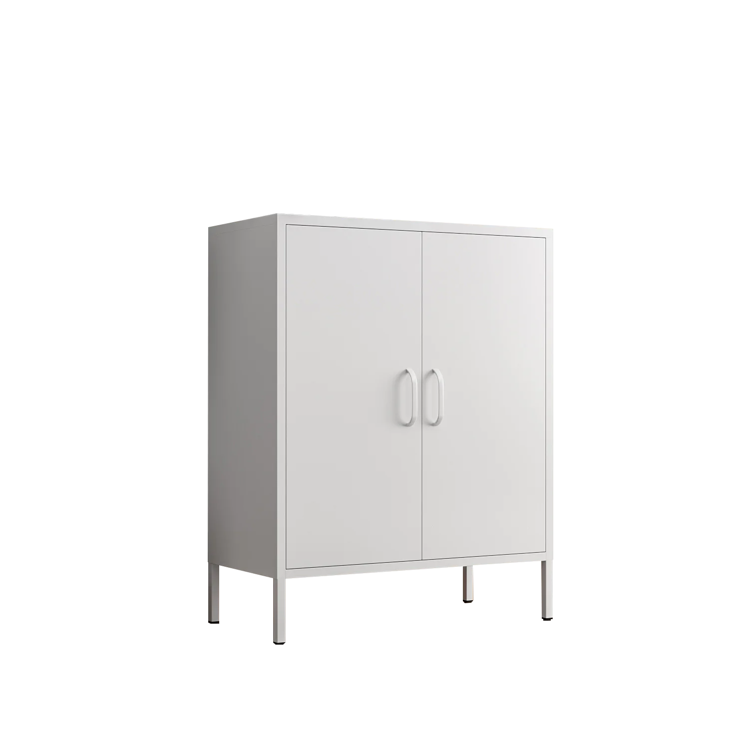 OEM/ODM Home Metal Storage Cabinet Iron Pantry Cabinet with 2 Swing Doors for Kitchen & Bathroom Dining & Living Room Sideboards
