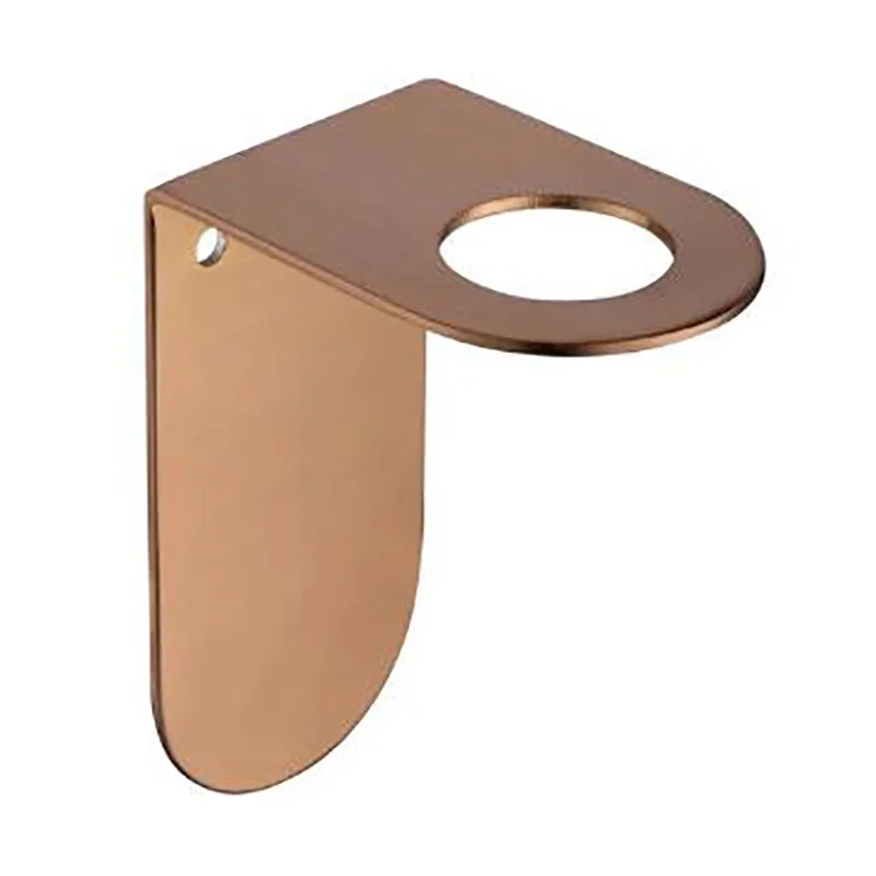 Bathroom Liquid Soap Dispenser Holder Chrome Brass Wall Mounted Metal Bracket for Hand Soap Bottles