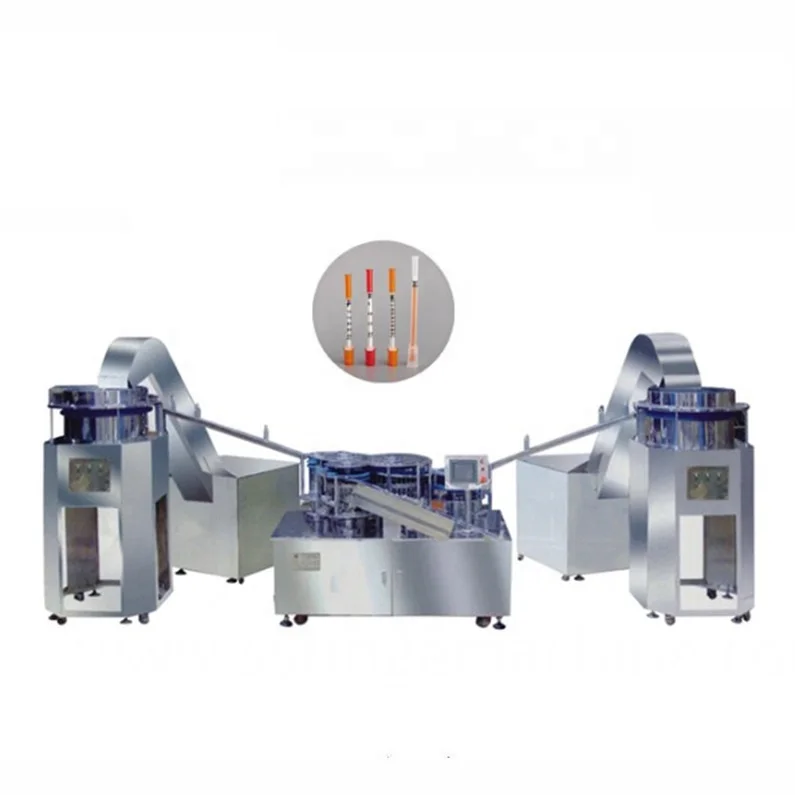 automatic  assembly machine for orange cover  insulin syringe 1ml