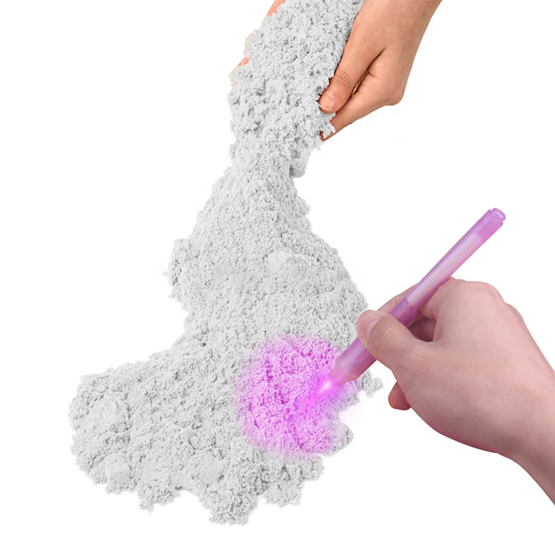 Eco-friendly Diy Non Wet Air Dry Clay Sand Hydrophobic Magic Play Dough Beach Sand For Kids