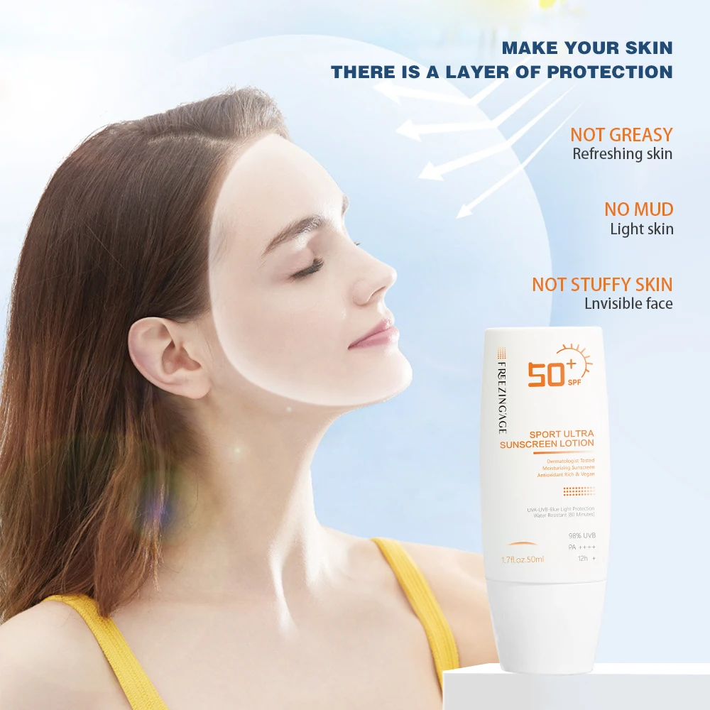 oem korean sunscreen spf50 moisturizing lotion protection honey for black people private label rebranding packaging tube