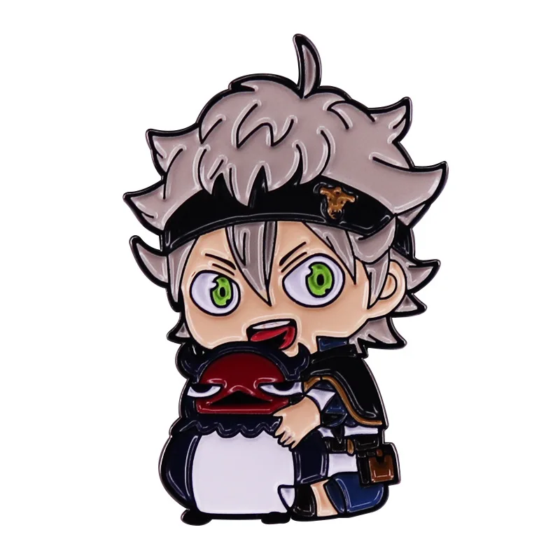 Black Clover Japanese Anime Badges Accessories Enamel Pin Lapel Pins Badge Backpack Decorative Jewelry Gift Cool Stuff
