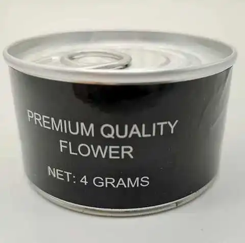 
Hand Sealed Tin Can, Hoop Pull Ring ,Tuna, Custom Packaging - No Machine Needed Storage Can - PRESSITIN (200ML 7GRAM) 