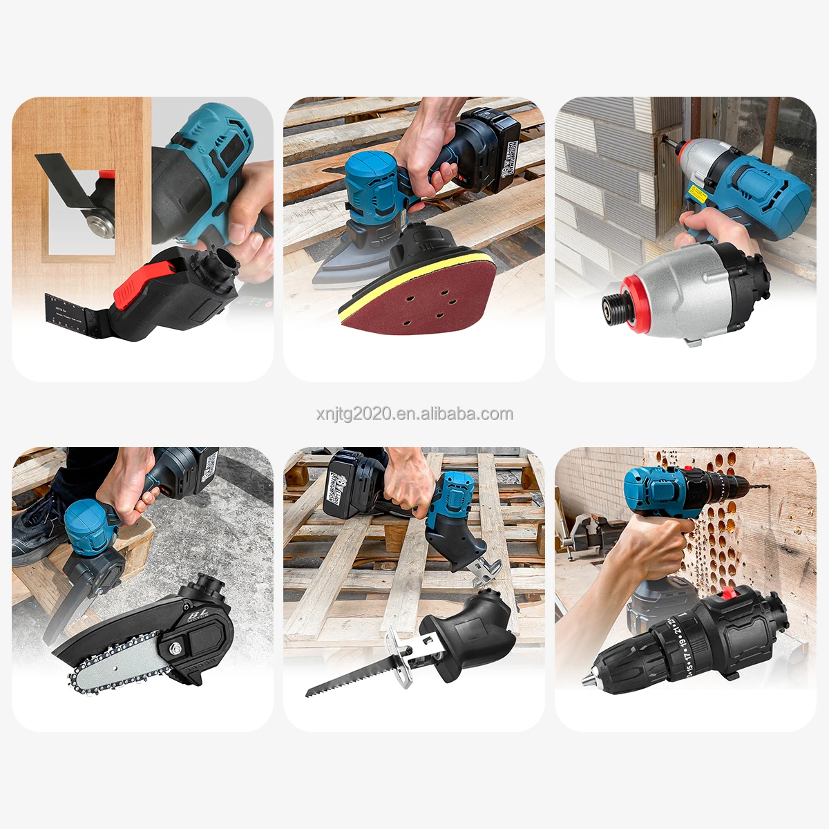 All-In-One Multi Function Herramientas Power Tools Combo Kit Cordless Powered By Makitas 18V 20V Battery Tool Sets