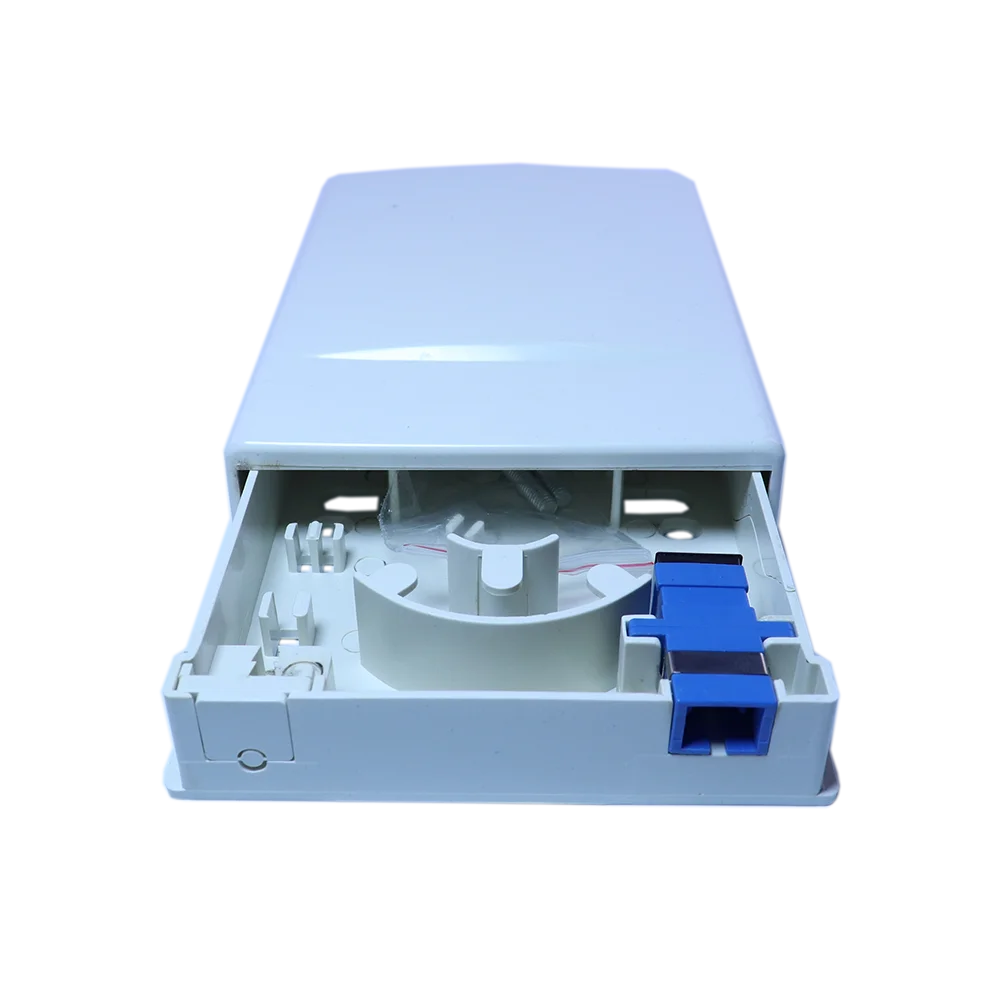 1 Core Mini  FTTH Terminal Box with Night Light 8686 Series Extender Wall-outlet Box