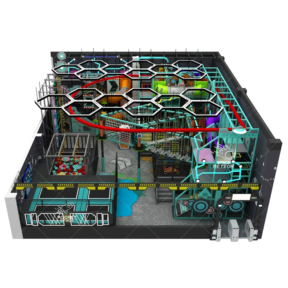 Customized Commercial Playground Trampoline Jumping Mat with Foam Pool Indoor Trampoline Parks for Kids