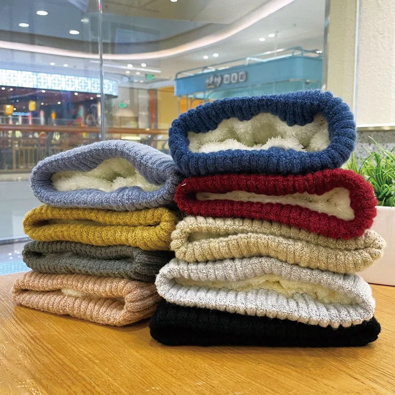 New Design fashion Custom crochet Knitted women men distressed beanie thick winter hat