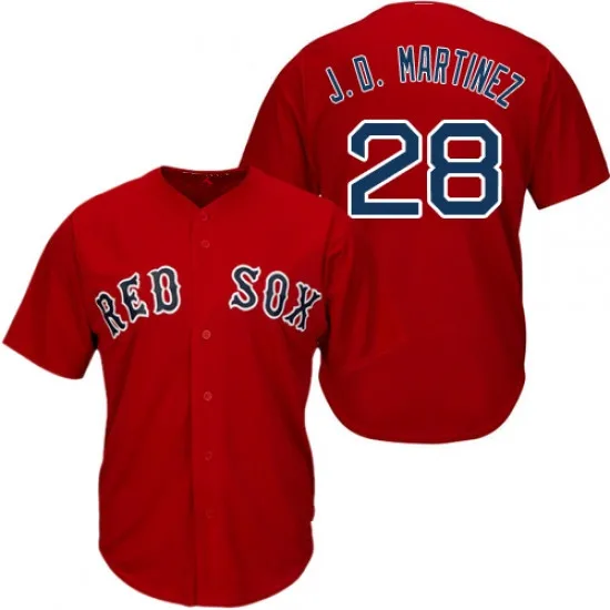 Embroidery Logos baseball David Ortiz 34 Boston Jd Martinez 28 Dustin Pedroia 15 Andrew Benintendi 16 41#  9# 19#
