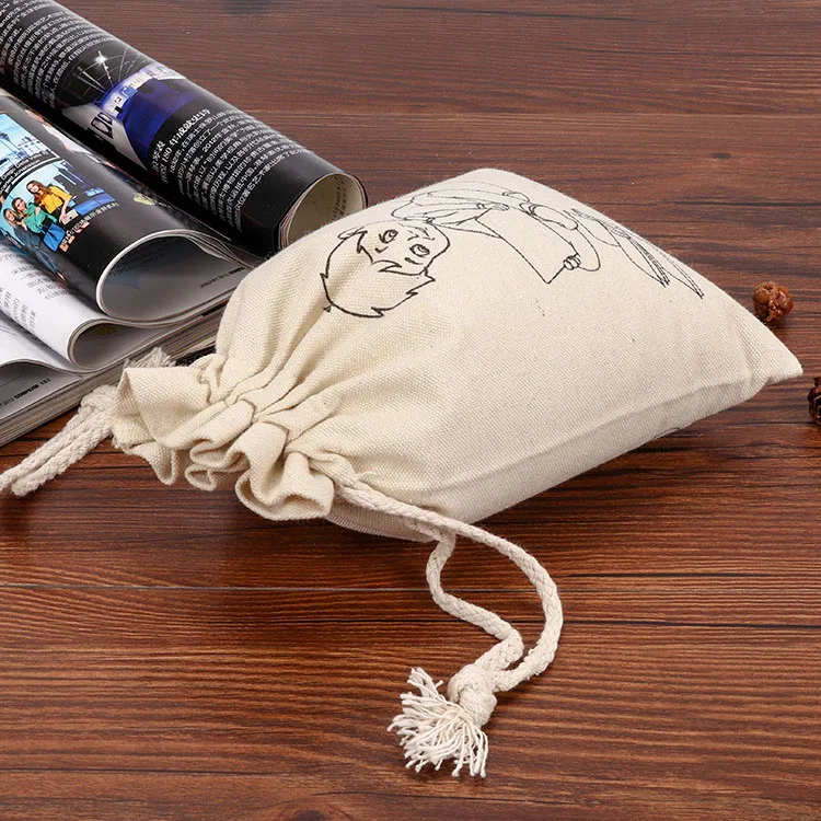 Sublimation Soccer Bag Minecraft Drawing Bags Fashionable Women Linen Zipper Bread Cheep Price Sports Woman Fabric Sack