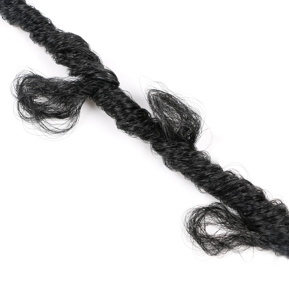 afro kinky hair bulk faux locs 12inch 20 strands Synthetic Hair Extension Afro Locs crochet braid hair